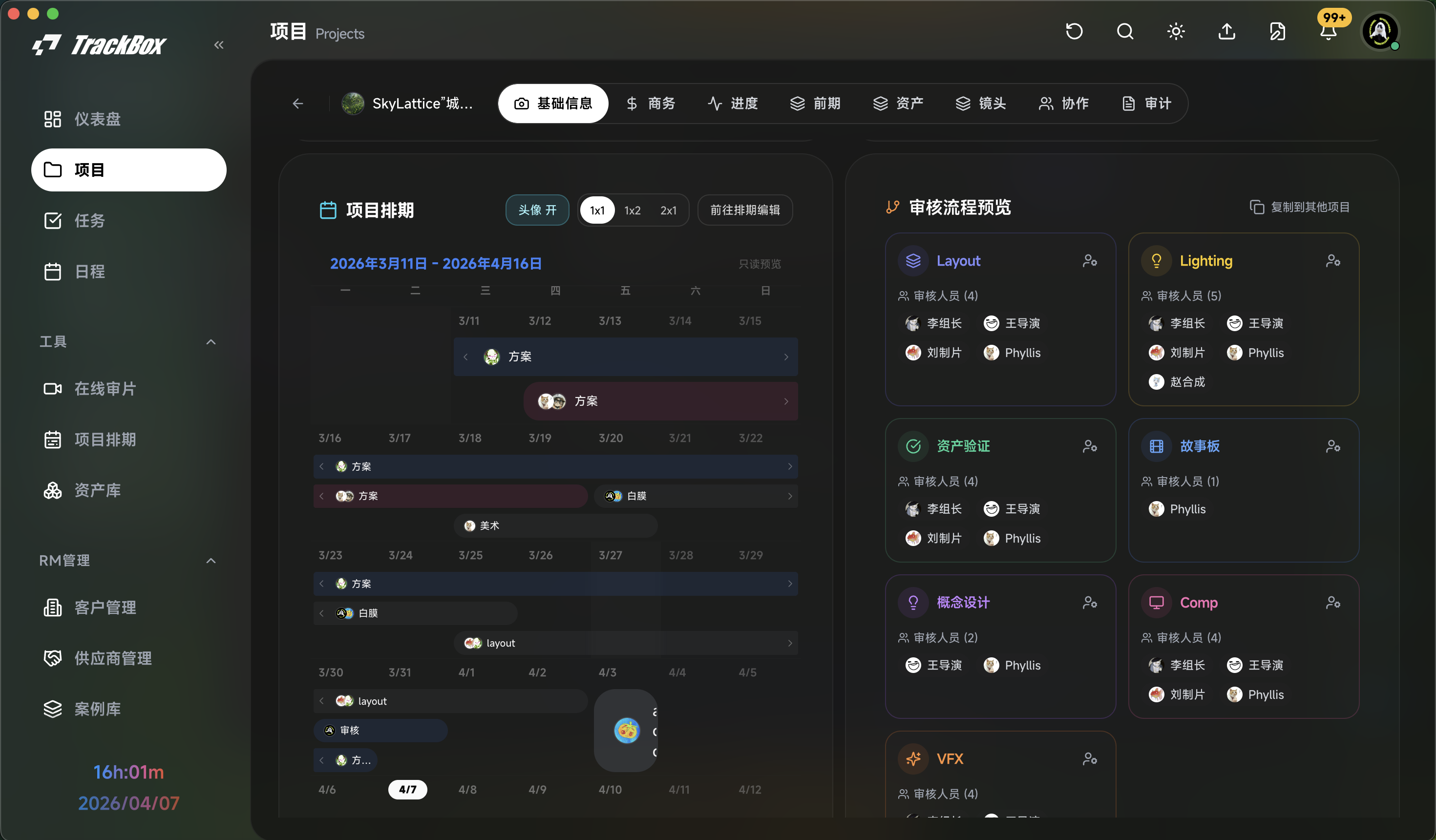 与项目页的关系演示图